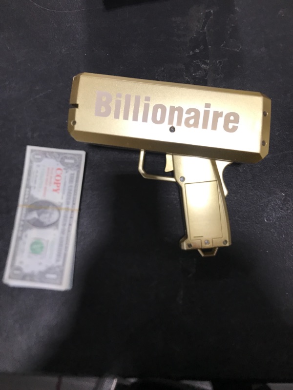 Photo 2 of  Money Gun Shooter with 100 PCS Prop Money for Movies That Look Real, Fake Gun Cash
