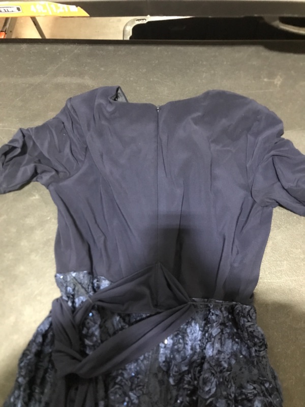 Photo 3 of Alex Evenings Women's Tea Length Dress with Rosette Detail (Petite and Regular) - size 10 