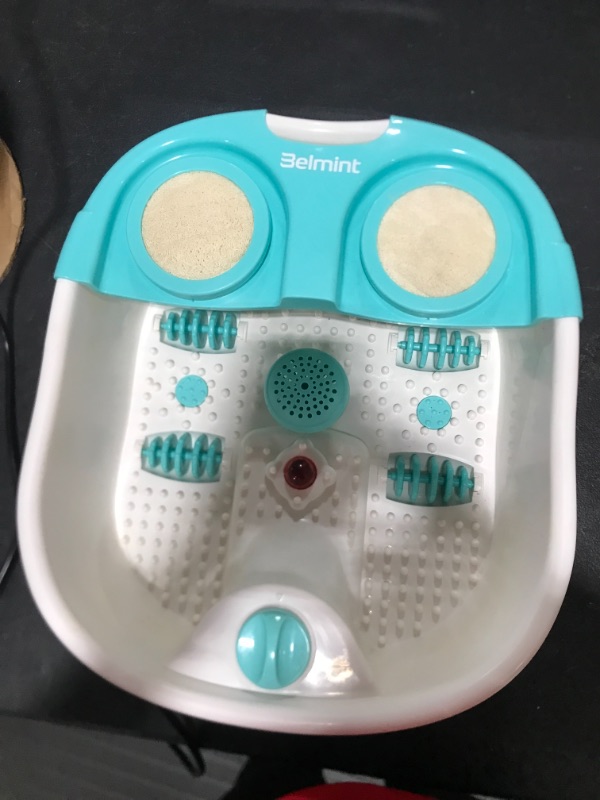 Photo 2 of Belmint Foot Spa Bath Massager with Heat - Foot Massager Machine Feet Soaking Tub Features Vibration