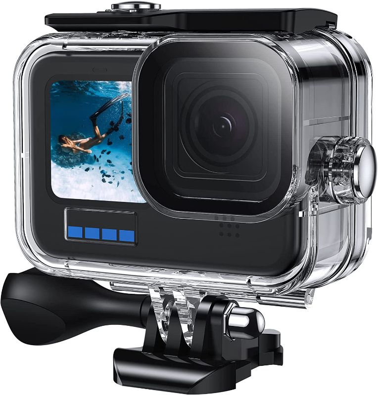 Photo 1 of Kuptone Waterproof Case for GoPro Hero 11 / GoPro Hero 10 / GoPro Hero 9 Black, 60M/196FT Underwater Protective Dive Housing Shell with Bracket Mount Accessories for Go Pro Hero11/10/9 Action Camera