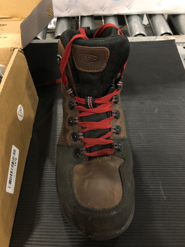 Photo 2 of [Size 8.5 Wide] Keen Men's Waterproof Red Hook Boot (Carbon-Fiber Toe)  in Tobacco/Black