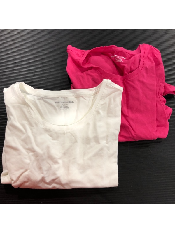 Photo 2 of Amazon Essentials Women's 2-Pack Short-Sleeve Crewneck T-Shirt