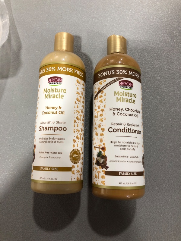 Photo 2 of African Pride Moisture Miracle Combo (COND and SH and CREME)