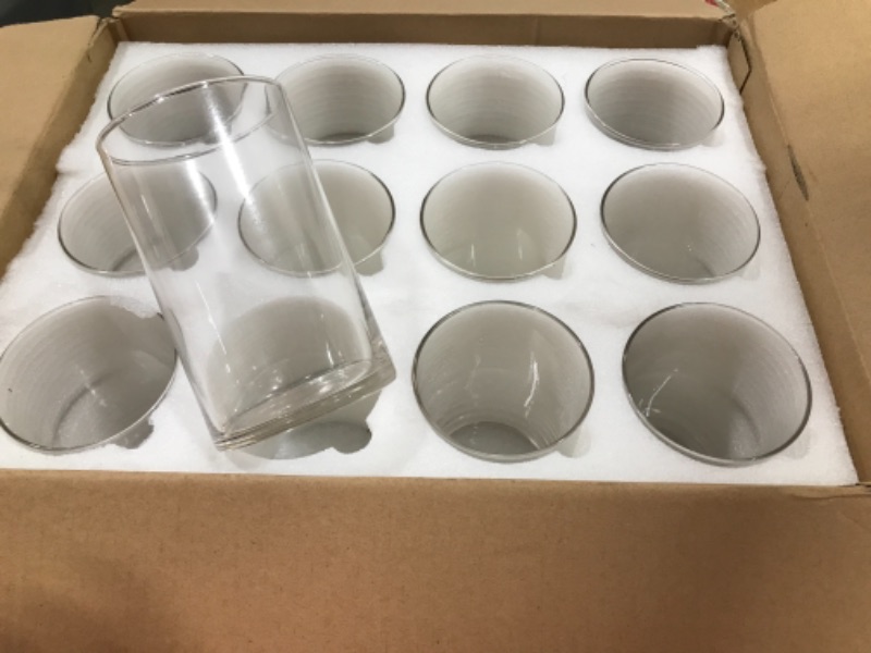 Photo 2 of 12 Pack Clear Glass Cylinder Vases