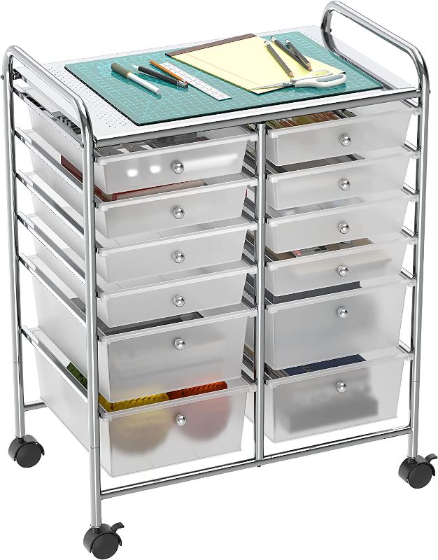Photo 1 of Simple Houseware Utility Cart with 12 Drawers Rolling Storage Art Craft Organizer on Wheels
***MISSING PARTS UNKNOWN***