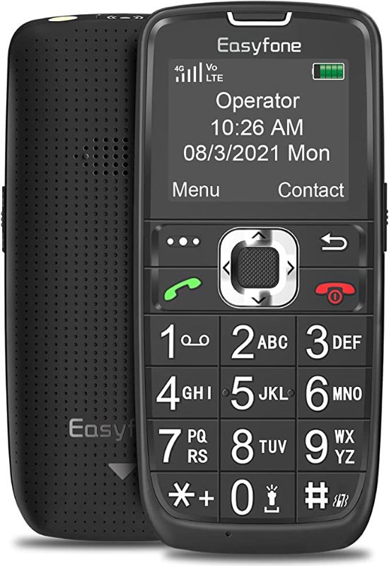 Photo 1 of Easyfone Prime-A6 Unlocked 4G LTE Feature Cell Phone | Easy-to-Use Big Button Simple Mobile Phone | SOS Button & Flashlight | Big Battery & Easy Charging Dock | FCC/IC/CE Certified
