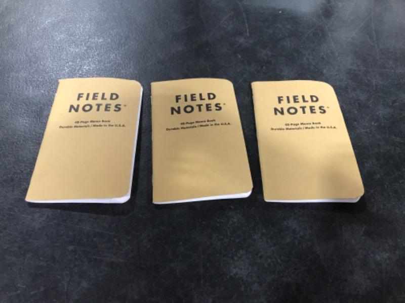 Photo 2 of Field Notes: Original Kraft 3-Pack - Ruled Paper - 48 Pages - 3.5" x 5.5"