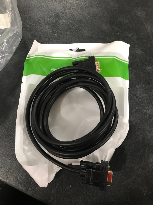 Photo 2 of Copper Wire Db9 Extension Serial Cable Male to Female,Double Shielded with foil & Metal Braided,Gold Plated D-SUB 9 Pin Serial Cable RS232/RS485 Cable-Black 10ft
