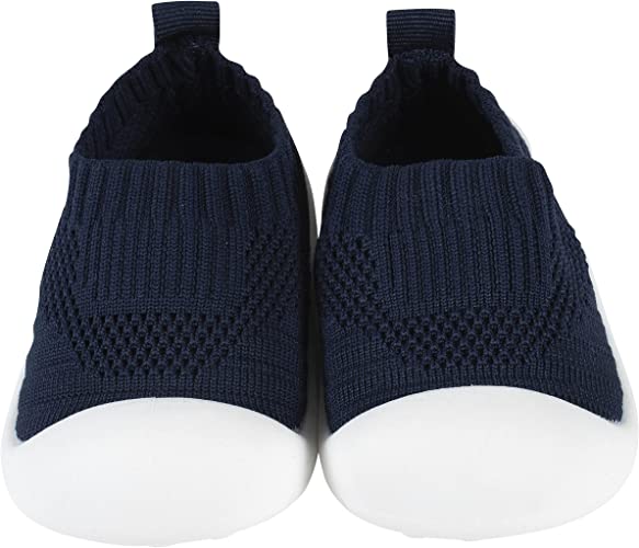 Photo 1 of Gerber Unisex-Child Stretchy Knit Slip-on Sneaker Crib Shoe size 6-9 m
