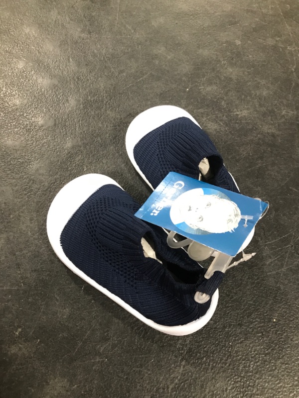 Photo 1 of Gerber Unisex-Child Stretchy Knit Slip-on Sneaker Crib Shoe size 6-9 m
