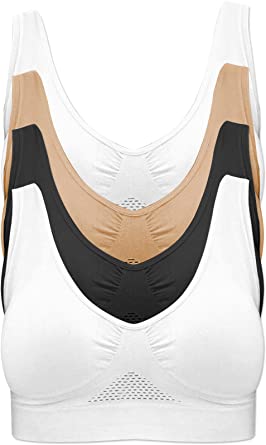 Photo 1 of 4-Pack Women's Seamless Wireless Cooling Unpadded Comfort Bra
SIZE XXL