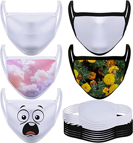 Photo 1 of 30 Pieces Sublimation Mask Blank Sublimation Face Coverings White Breathable Polyester Blanks for Sublimation Face Coverings for Protecting Nostrils and Face

