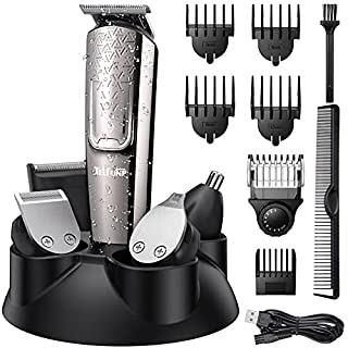 Photo 1 of Telfun Beard Trimmer for Men, Hair Clippers Hair Trimmer for Mens Grooming Kit, Professional Cordless Mustache Nose Facial Cutting Body Groomer All in 1 Waterproof USB Rechargeable with LED Display (B09B764LW2)
