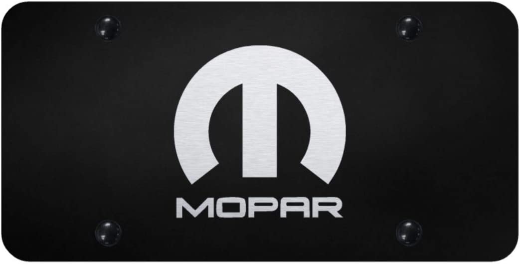 Photo 1 of Au-Tomotive Gold, INC. License Plate Frame for Mopar Stainless Steel Black
