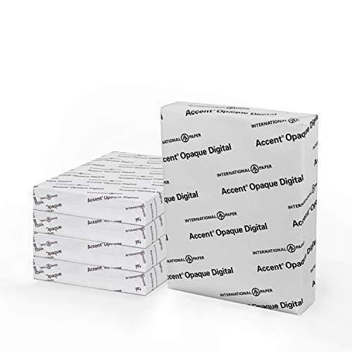 Photo 1 of Accent Opaque 18” x 12” White Cardstock Paper, 80lb, 216gsm – 1,000 Sheets (5 Reams) – Premium Smooth Heavy Cardstock, Printer Paper for Invitations, Cards, Menus, Business Cards