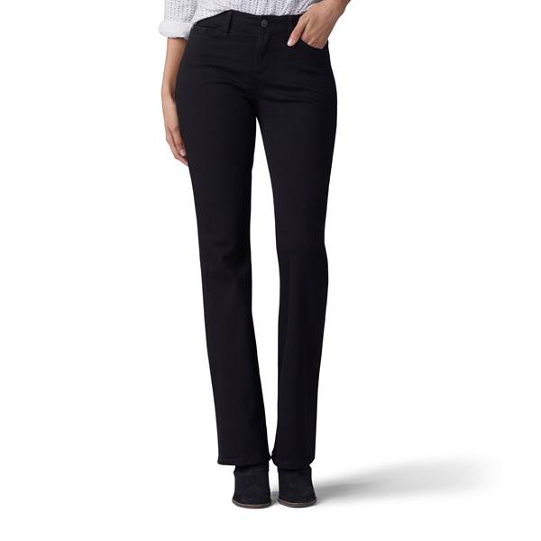 Photo 1 of [Size 16 Long] Women's Lee® Flex Motion Regular Fit Bootcut Jeans  [Black]