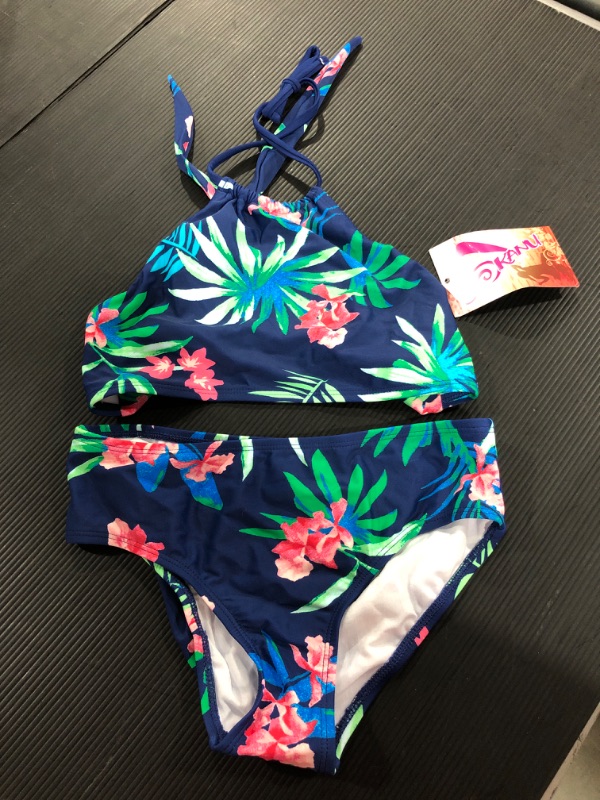 Photo 2 of [Size 14] Kanu Surf Big Girls' Mahina Beach Sport Halter Bikini 2-Piece Swimsuit