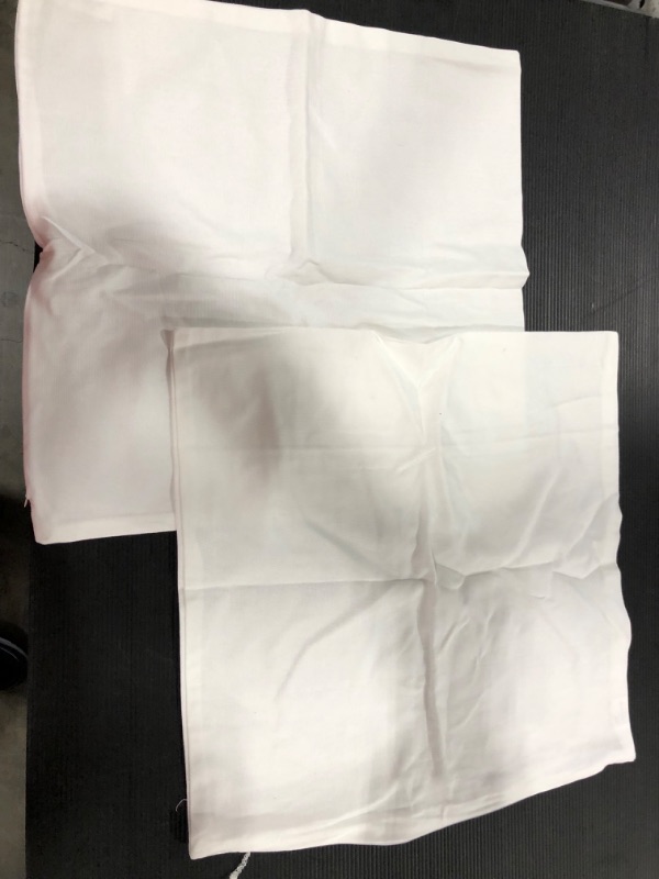 Photo 1 of 2 Pack- White Square Pillow Cases [Size Unknown]