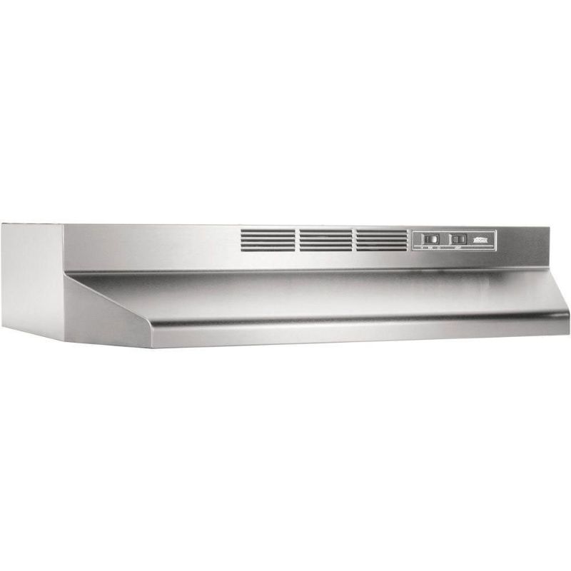Photo 1 of 413004 30-Inch Ductless Under-Cabinet Range Hood with 2 Speed Rocker Switch Recirculating Included Charcoal Filter in Stainless
