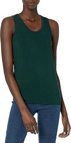 Photo 1 of [Size M] Daily Ritual Women's Jersey Scoopneck Racerback Tank Top [Deep Green]