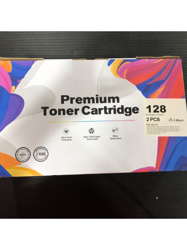 Photo 2 of LxTek Compatible Toner Cartridge Replacement for Canon 128 CRG128 (Black