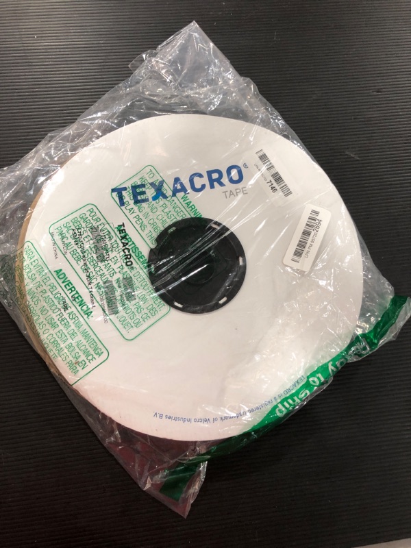 Photo 2 of Velcro USA Hook 70/WI125 70/71 TEXACRO Adhesive-Backed Hook-Side ONLY: 1" x 75 ft. Hook-Side Only, White