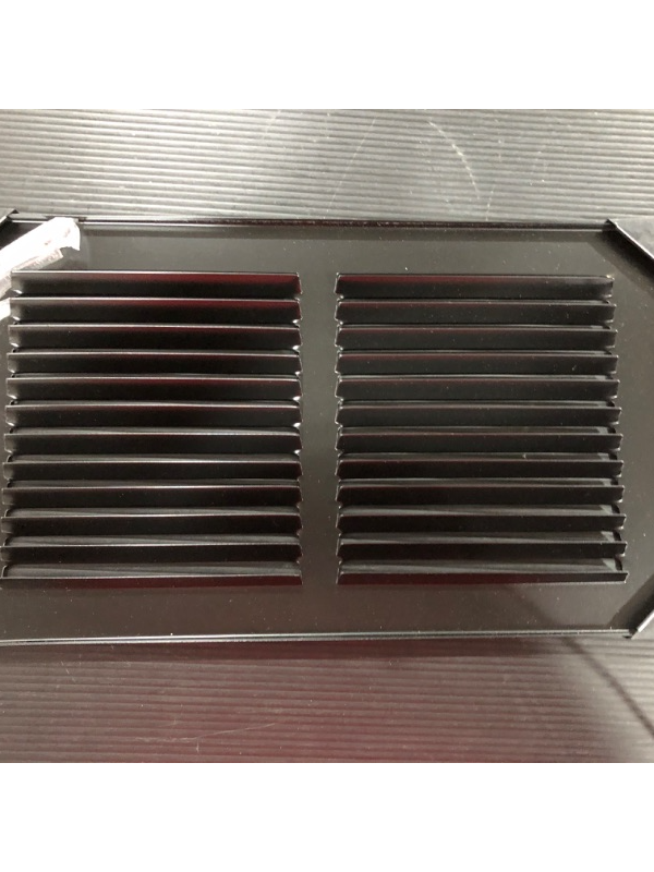 Photo 1 of 12" X 6" Steel Return Air Grilles - Sidewall and Ceiling - HVAC Duct Cover - Black [Outer Dimensions: 12"w X 6"h]