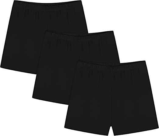 Photo 1 of ( Size 150 ) Ruisita 3 Pieces Girls Shorts Cotton Bike Shorts Girls Shorts Under Dress Soft Dance Shorts for Girls
