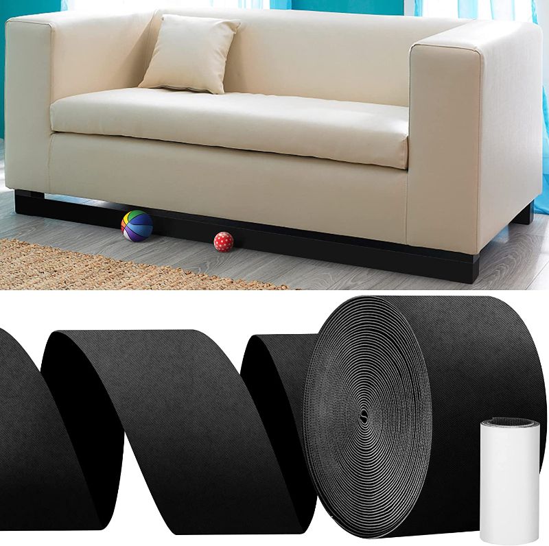Photo 1 of 32.8 Feet Under Sofa Toy Blocker,Adjustable Gap Bumper,Sectional Connectors for Sliding Sofas,Bumper Guard for Avoid Things Sliding Under Couch & Furniture(Include 19.6" Adhesive Mounting Strap)

