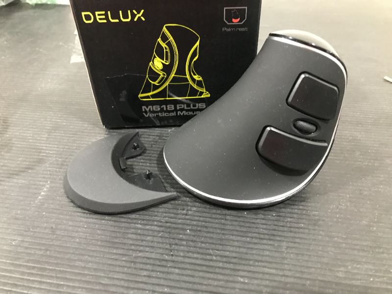 Photo 2 of DELUX Ergonomic Wireless Mouse with USB Receiver
