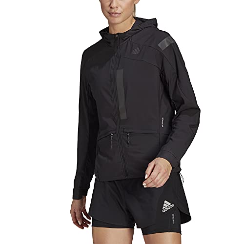 Photo 1 of adidas Women's Standard Marathon Translucent Jacket, Black/Black, X-Large (B08M85TQJP)
