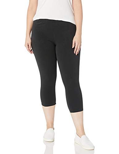 Photo 1 of  Women's Plus-Size Stretch Jersey Capri Legging SIZE XS