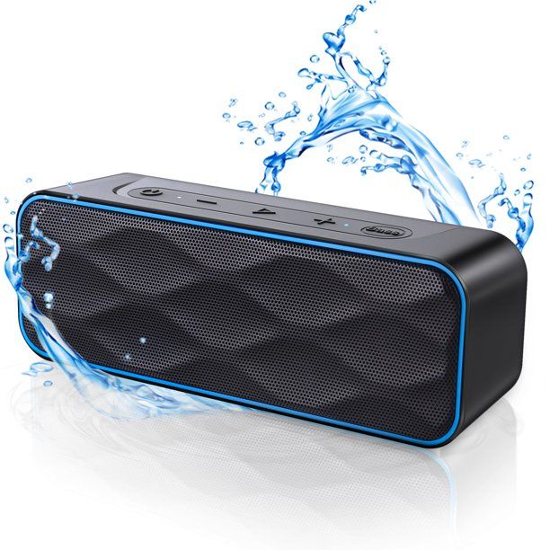 Photo 1 of Zoeetree Bluetooth Speaker, IPX7 Waterproof Speaker,20W Portable Speakers,4400mAh Battery (Blue)
