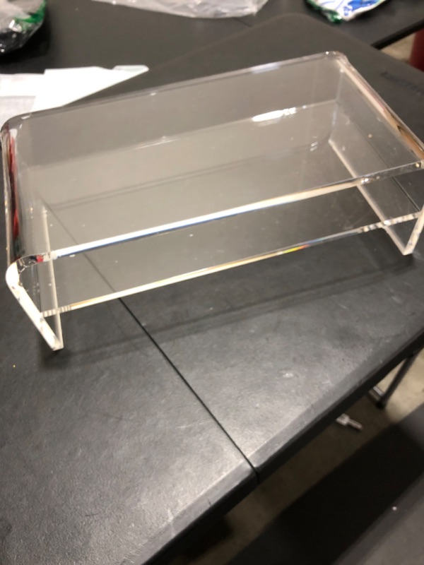 Photo 2 of Egchi Acrylic Monitor Stand, 2 Tiers Clear Monitor Riser 