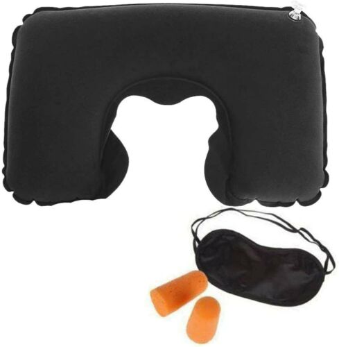 Photo 1 of  3 Piece Lightweight Travel Set-Neck Pillow ,Eye Mask , Ear Plugs
