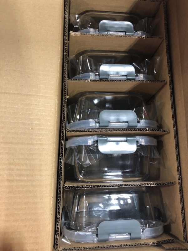 Photo 1 of 5-Pack GLASS CONTAINERS