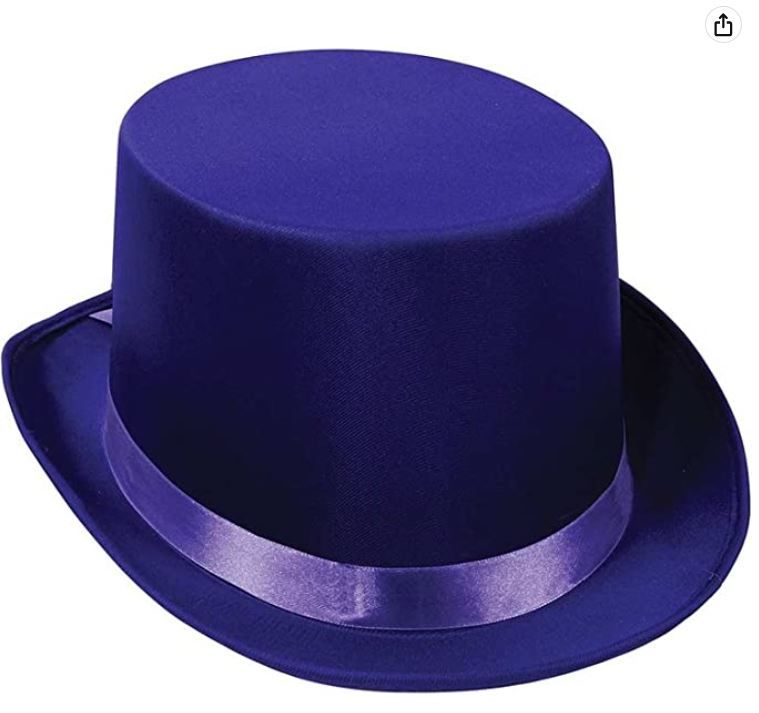 Photo 1 of Beistle Satin Sleek Top Hat (purple) Party Accessory (1 count)