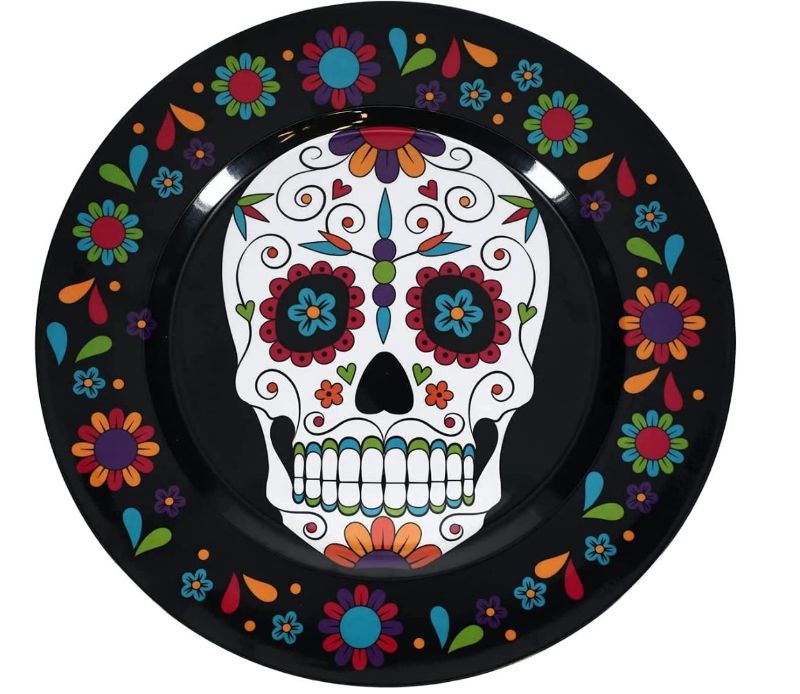 Photo 1 of 13" Day of the Dead Party Platter Charger
