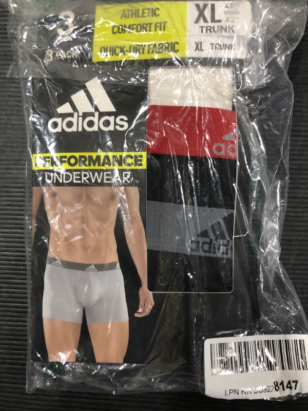 Photo 2 of adidas Men's Performance Trunk Underwear (3-Pack) XL