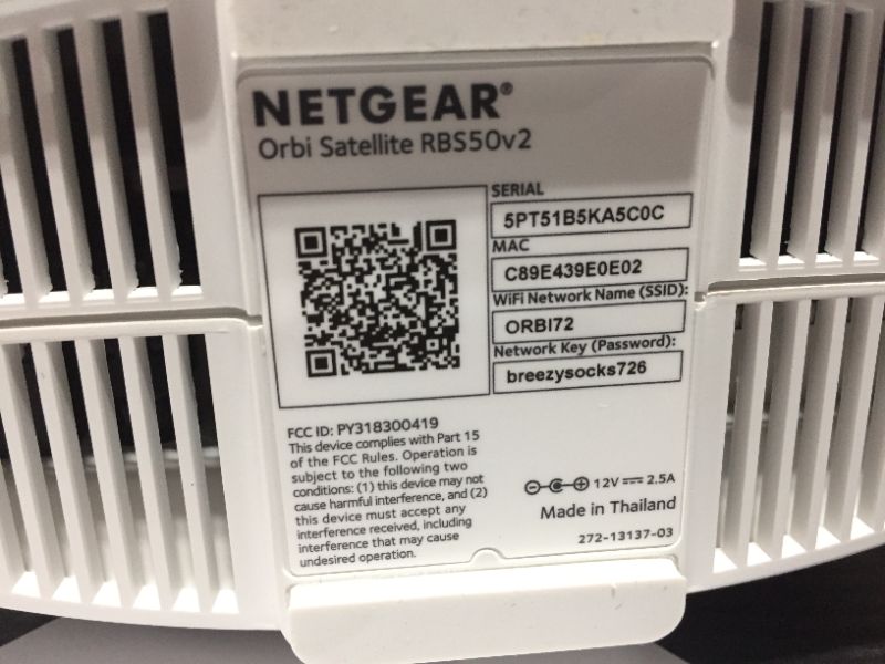 Photo 5 of NETGEAR Orbi Ultra-Performance Whole Home Mesh WiFi System - fastest WiFi router and single satellite extender with speeds up to 3 Gbps over 5,000 sq. feet, AC3000 (RBK50)