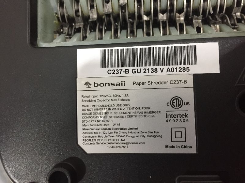 Photo 7 of bonsaii Paper Shredder for Home Use