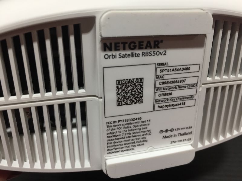 Photo 4 of NETGEAR Orbi Ultra-Performance Whole Home Mesh WiFi System - fastest WiFi router and single satellite extender with speeds up to 3 Gbps over 5,000 sq. feet, AC3000 (RBK50)