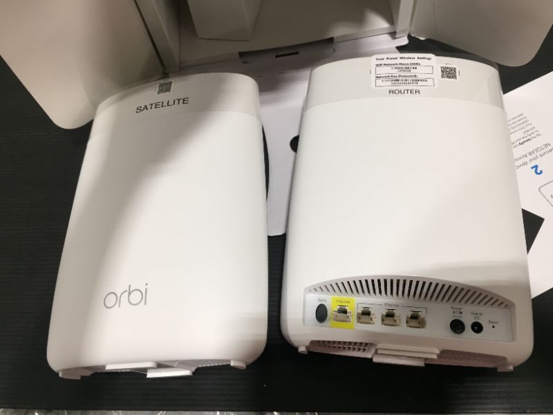 Photo 2 of NETGEAR Orbi Ultra-Performance Whole Home Mesh WiFi System - fastest WiFi router and single satellite extender with speeds up to 3 Gbps over 5,000 sq. feet, AC3000 (RBK50)