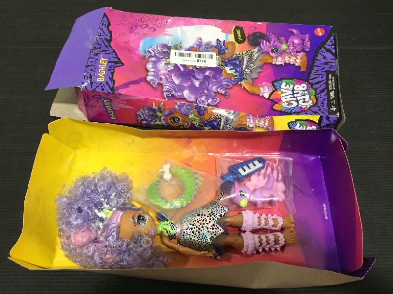 Photo 1 of Cave Club Bashley Doll (8 – 10-inch, Lavender Hair) Poseable Prehistoric Fashion Doll with Dinosaur Pet and Accessories, Gift for 4 Year Olds and Up [Amazon Exclusive]
