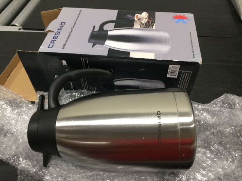 Photo 3 of 68 oz Stainless Steel Thermal Coffee Carafe/Double Walled Vacuum Thermos/12 Hour