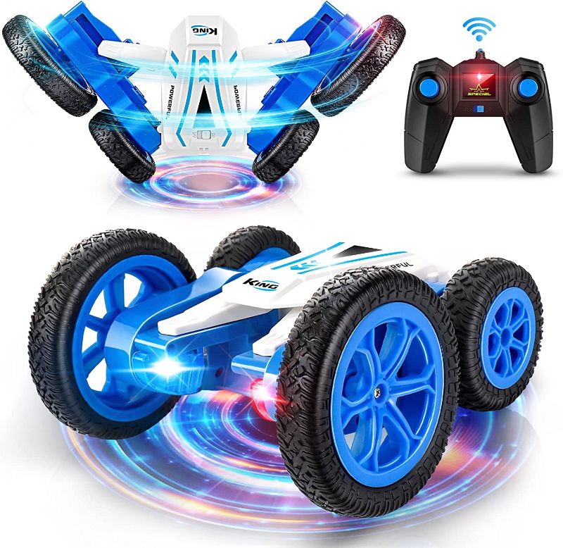 Photo 1 of HENEROAR Remote Control Car, Double Sided Fast and 360 Flips RC Cars, RC Stunt Car with Strong 4WD Off-Road, All Terrain Tires Stunt Car with Rechargeable Batteries, Toys Car Gift for Boys Girls
