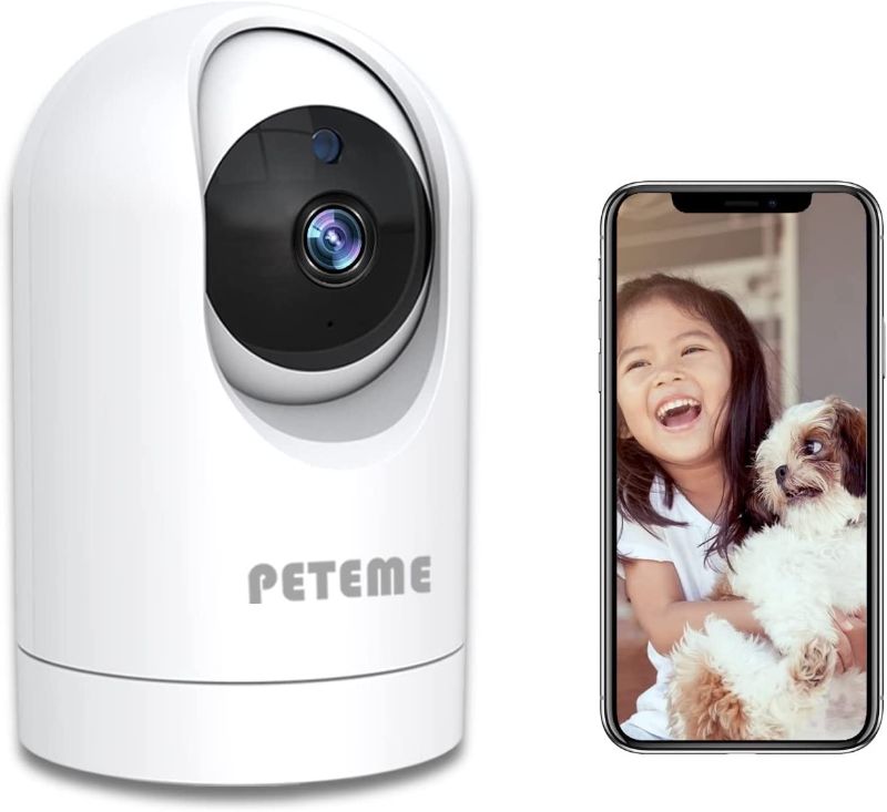Photo 1 of Peteme Video Baby Monitor with Camera and Audio,1080P Indoor WiFi Security Camera with Motion Detection, Night Vision and 2-Way Audio,Monitor Baby/Elder/Pet
