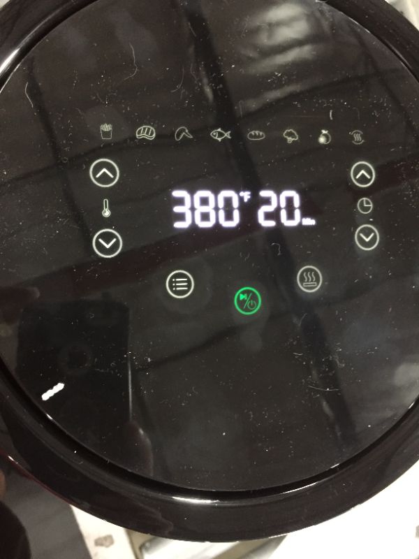 Photo 3 of Air Fryer - 100? to 450?, Dreo 4 Quart Hot Oven Cooker with 50 Recipes, 9 Cooking Functions on Easy Touch Screen, Preheat, Shake Reminder, 9-in-1

