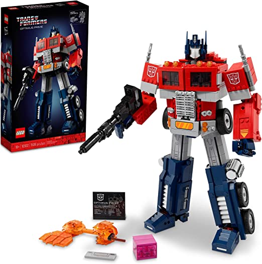 Photo 1 of LEGO Optimus Prime 10302 Building Set for Adults; Build a Collectible Model of a Transformers Legend (1,508 Pieces)
