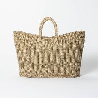 Photo 1 of 19" x 9" x 16" Tapered Oval Seagrass Basket Natural - Threshold™ designed with Studio McGee

